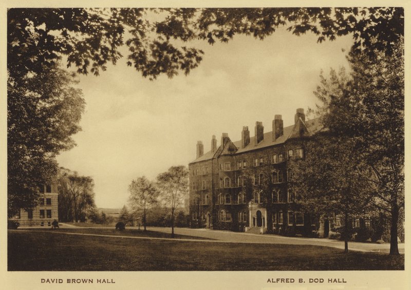 Universidade de Princeton: David Brown Hall; Alfred B Dod Hall (foto a p/b) de American Photographer (after)