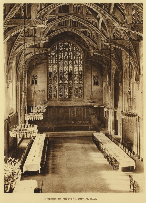 Universidade de Princeton: Interior do Salão Proctor Memorial (foto a p/b) de American Photographer (after)