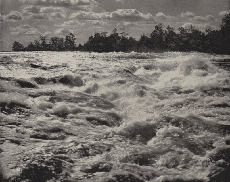 Rapids of Niagara acima das Cataratas (foto a p/b) de American Photographer (after)