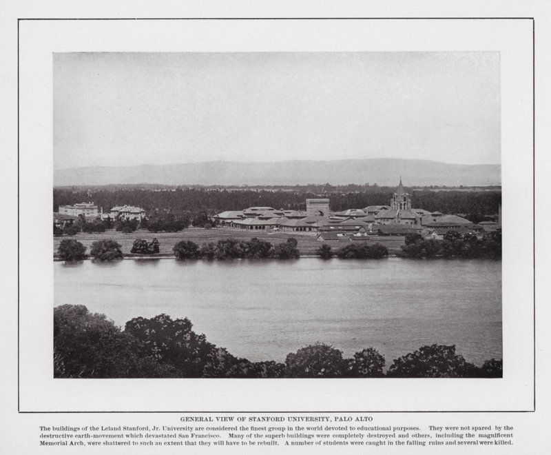 São Francisco: Vista Geral da Universidade de Stanford, Palo Alto (foto a p/b) de American Photographer (after)