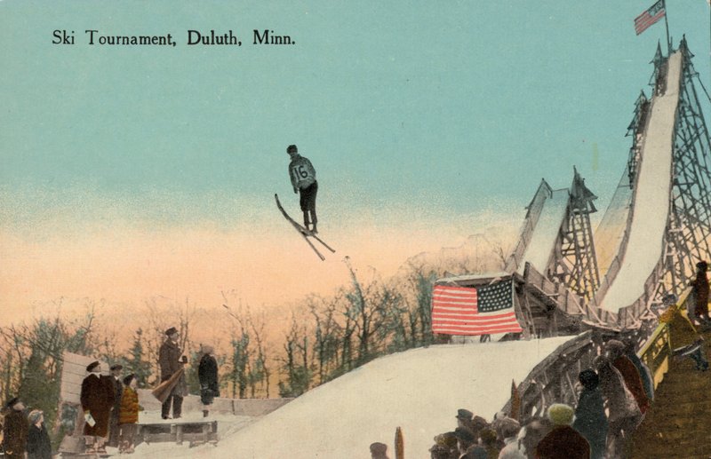 Competição de salto de esqui, Duluth, Minnesota, EUA (foto) de American Photographer (after)