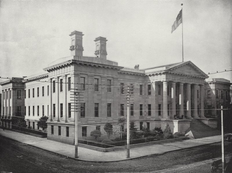Sucursal da Casa da Moeda dos Estados Unidos em São Francisco (foto a p/b) de American Photographer (after)