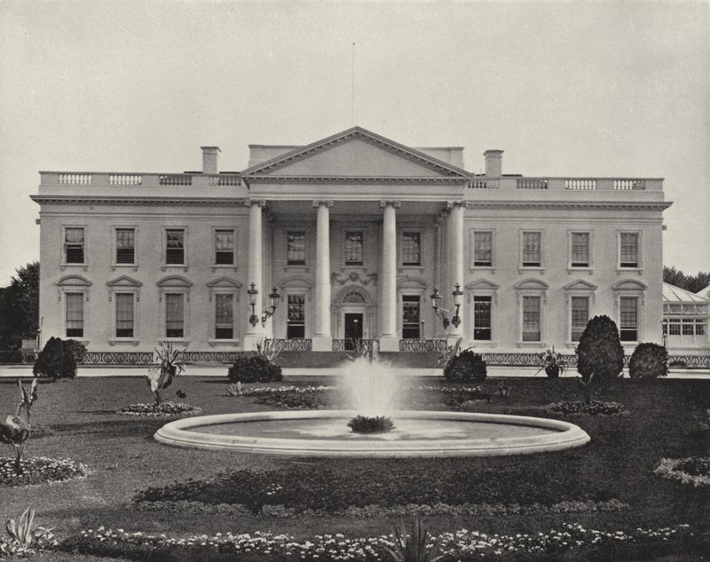 A Casa Branca, Washington City (foto a p/b) de American Photographer (after)