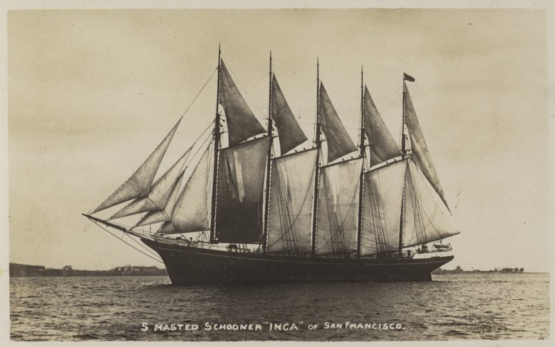 Escuna de 5 mastros Inca, de São Francisco de American Photographer