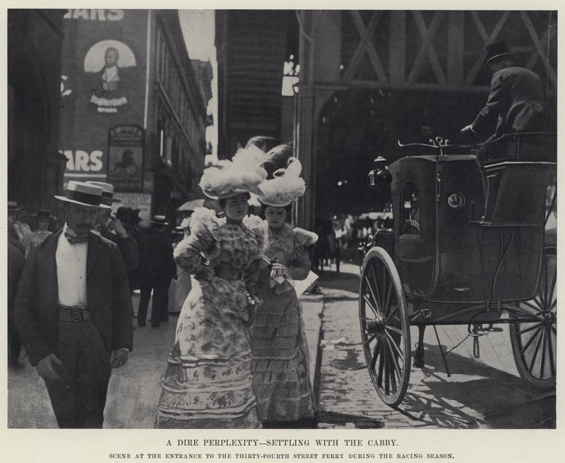 A Dier Perplexity, Settling with the Cabby (foto a p/b) de American Photographer