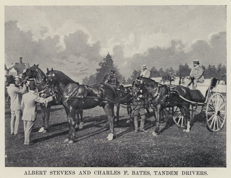 Albert Stevens e Charles F Bates, Motoristas Tandem (foto a p/b) de American Photographer