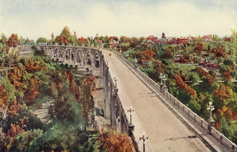 Ponte Arroyo Seco, Pasadena (fotografia a cores) de American Photographer