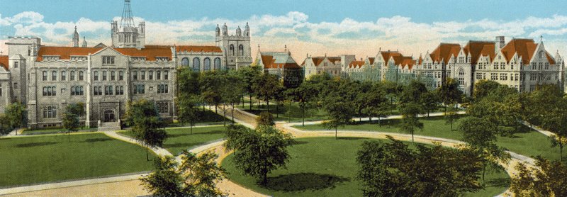 Campus, Universidade de Chicago (foto colorida) de American Photographer