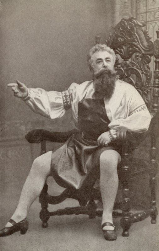 Emil Fischer, no papel de Hans Sachs, em "Die Meistersinger Von Nurnburg" (fotografia a preto e branco) de American Photographer