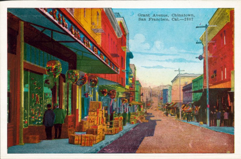 Grant Avenue, Chinatown, São Francisco, Califórnia (fotografia colorida) de American Photographer