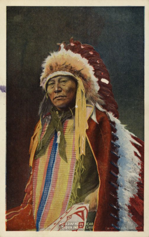 Urso de Chifre Oco, chefe índio Sioux (foto) de American Photographer