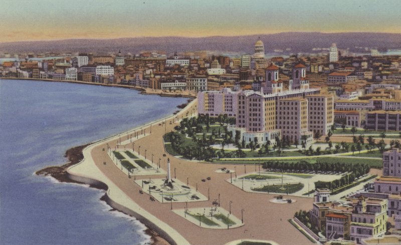 Hotel Nacional, Parque del Maine, Hotel Nacional, Maine Park (foto colorida) de American Photographer