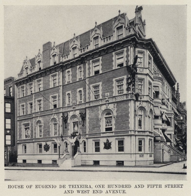 Casa de Eugenio de Teixeira, One Hundred and Fifth Street e West End Avenue (foto a p/b) de American Photographer