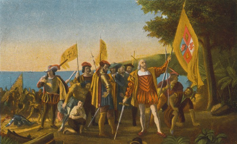 Desembarque de Colombo em São Salvador de American Photographer