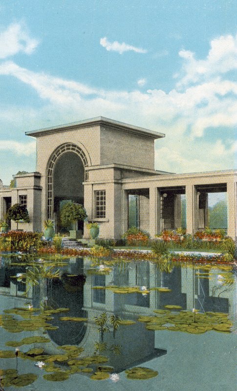 Lily Pond e Pavilion, Douglas Park (foto colorida) de American Photographer