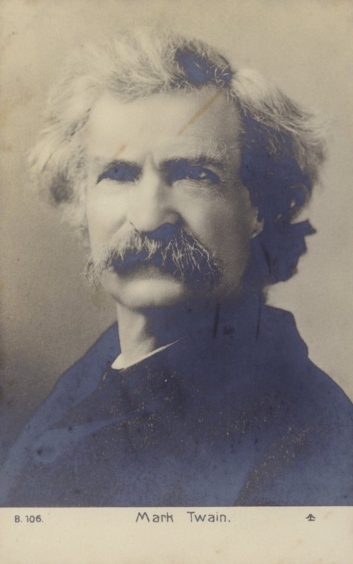 Mark Twain (1835-1910), escritor americano (fotografia a preto e branco) de American Photographer