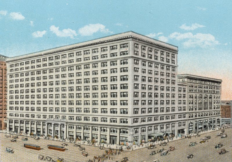 Marshall Field e loja de varejo da empresa, estado e Washington (foto colorida) de American Photographer