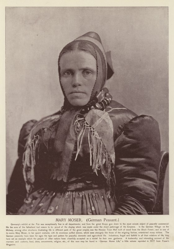 Mary Moser, camponesa alemã de American Photographer
