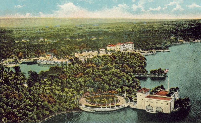 Miami, Florida, c 1925: A bela propriedade Deering (fotografia a cores) de American Photographer