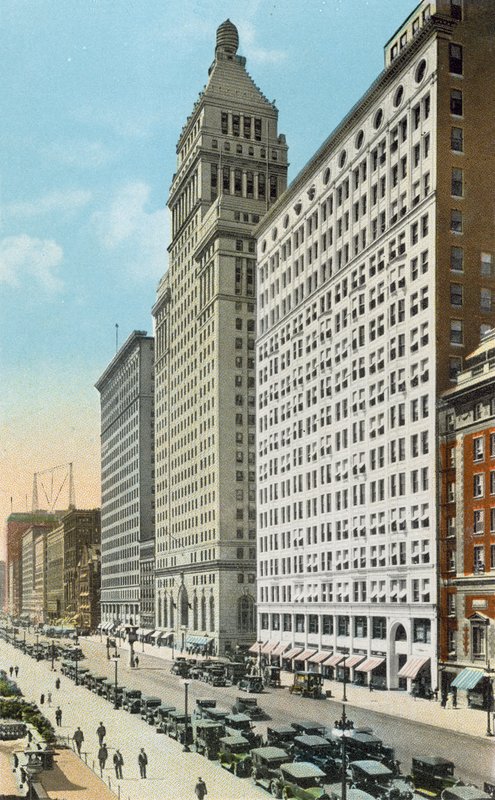 Michigan Boulevard olhando para o sul (foto colorida) de American Photographer