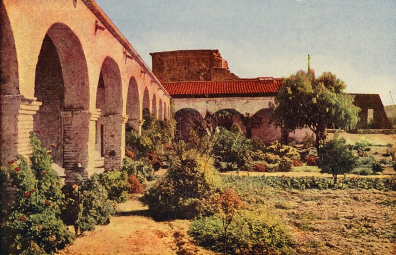 Missão de San Juan Capistrano, perto de San Diego (fotografia a cores) de American Photographer