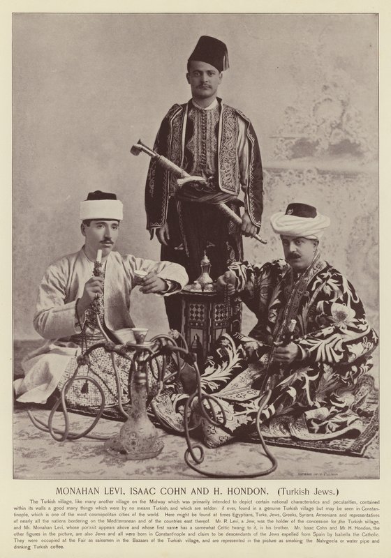 Monahan Levi, Isaac Cohn e H Hondon, judeus turcos de American Photographer