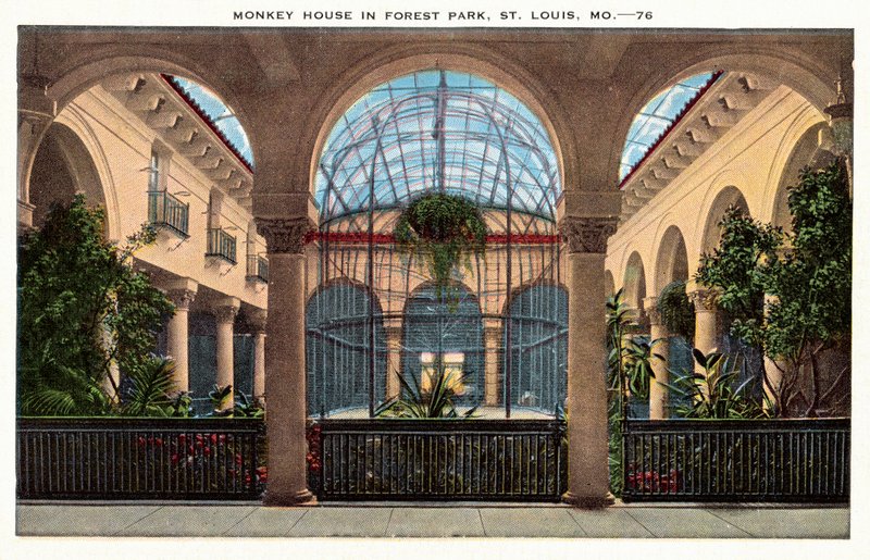 Monkey House, Forest Park, St Louis, Missouri, EUA (fotografia a cores) de American Photographer