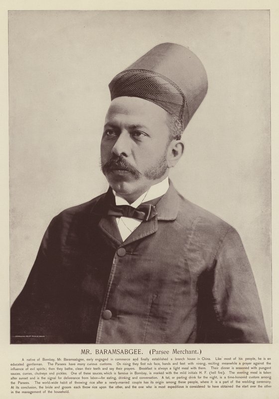 Sr. Baramsabgee, comerciante Parsee de American Photographer