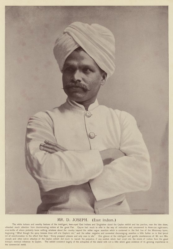 Mr D Joseph, indianos do leste de American Photographer
