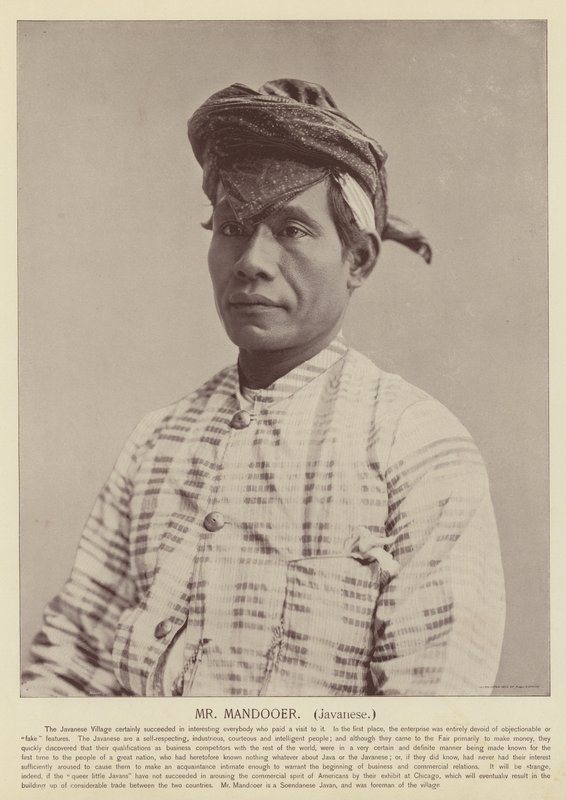 Sr. Mandooer, javanês de American Photographer
