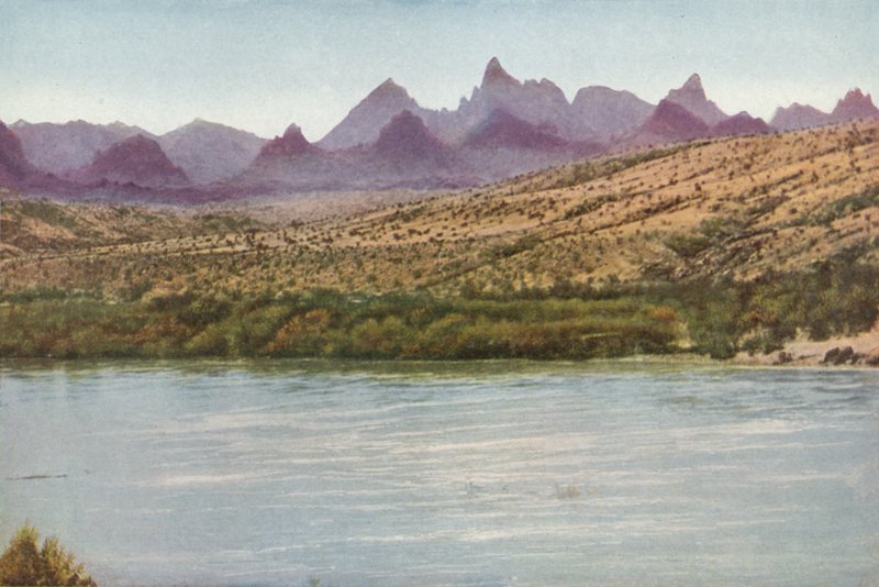 Agulhas Montanhas e Rio Colorado, Califórnia (foto colorida) de American Photographer