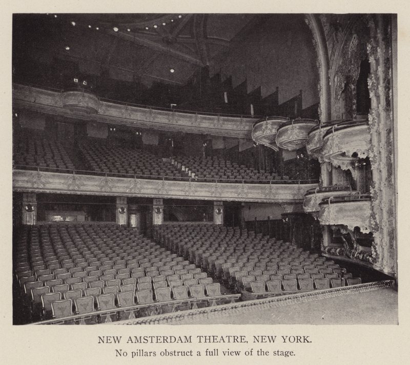 New Amsterdam Theatre, Nova Iorque (fotografia a preto e branco) de American Photographer