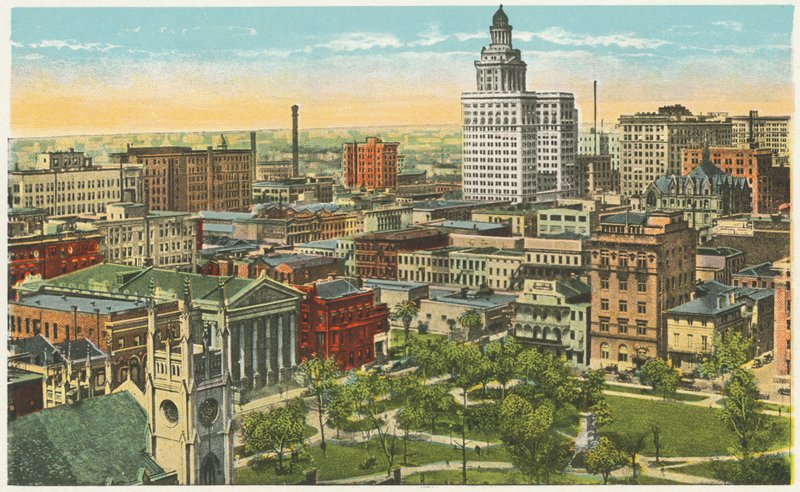 Nova Orleães: Vista do coração de Nova Orleães (fotografia a cores) de American Photographer