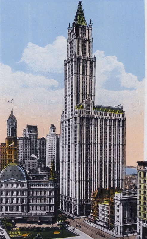 Nova Iorque: Edifício Woolworth (fotografia a cores) de American Photographer