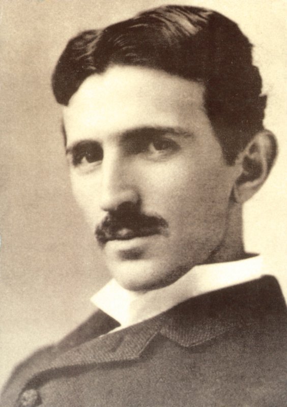 Nikola Tesla (fotografia a preto e branco) de American Photographer