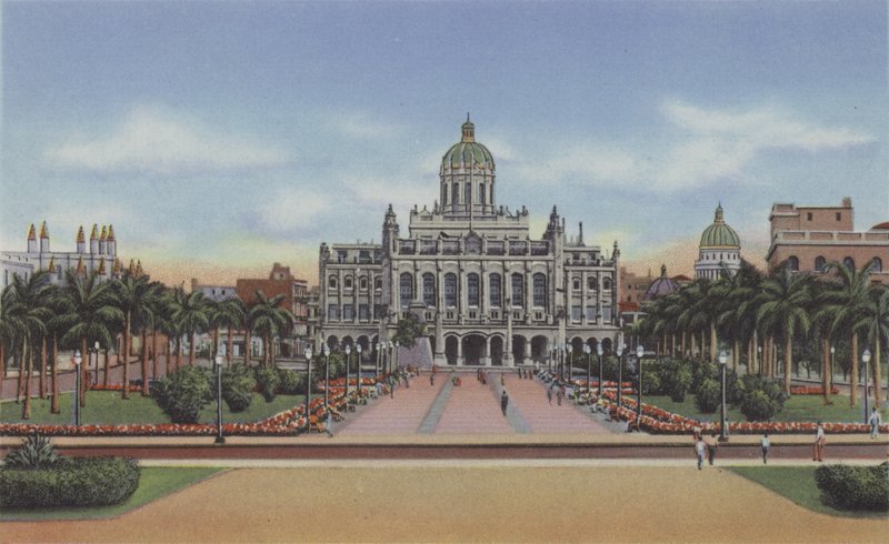 Palácio Presidencial, Avenida das Missões, Presidents House, Missions Avenue (foto colorida) de American Photographer