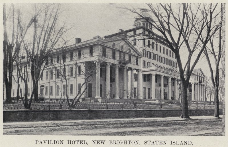 Pavilion Hotel, New Brighton, Staten Island (foto a p/b) de American Photographer