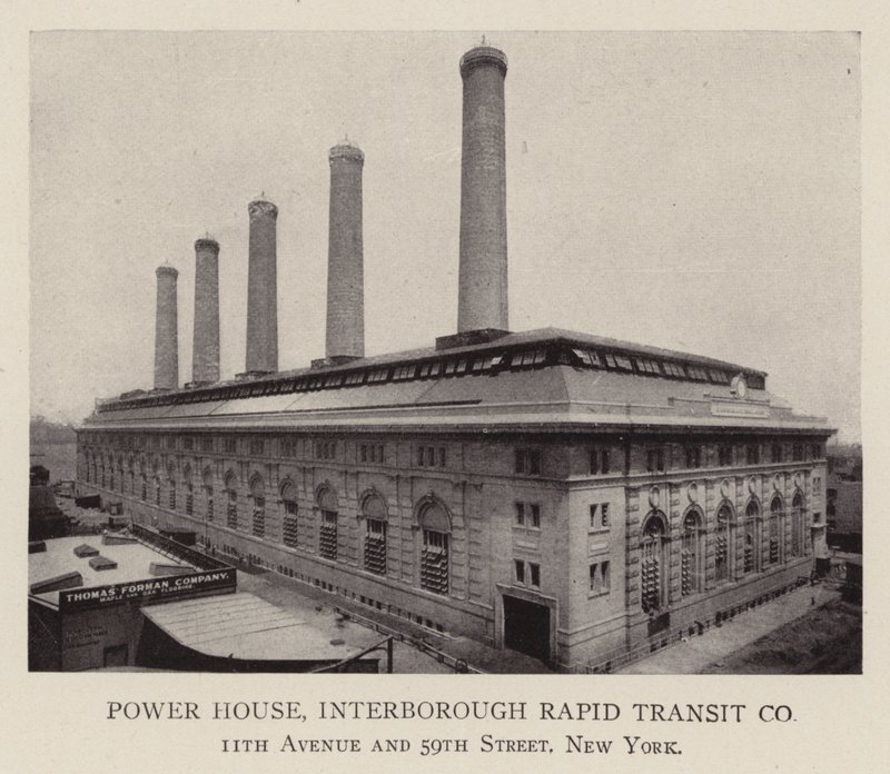 Central eléctrica, Interborough Rapid Transit Co de American Photographer