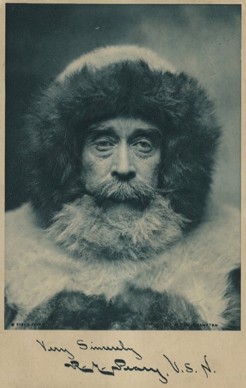 Robert Peary (1856-1920), explorador americano do Ártico (fotografia a preto e branco) de American Photographer