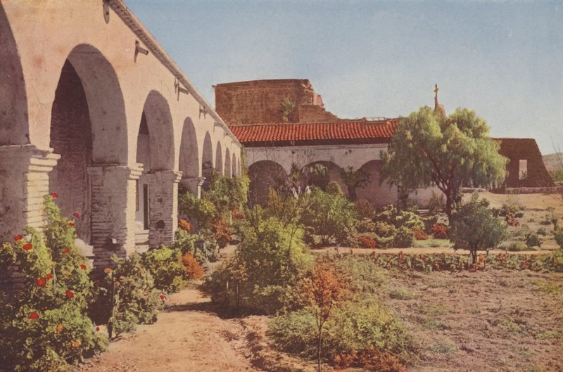 Missão de San Juan Capistrano, Califórnia (fotografia colorida) de American Photographer