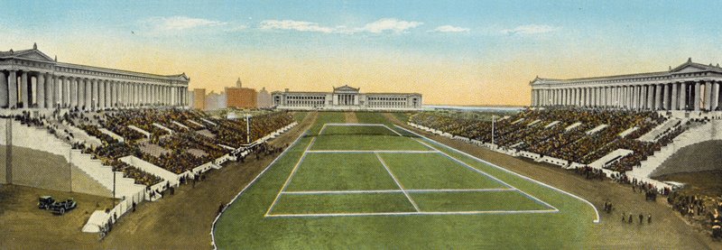 Campo de Soldados e Novo Museu Field (foto colorida) de American Photographer