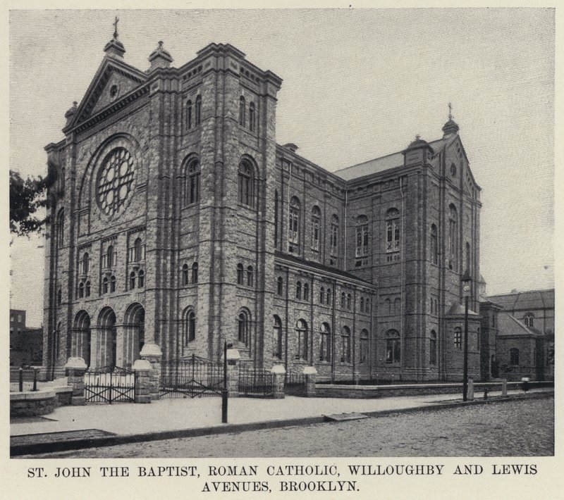 São João Batista, Willoughby Católico Romano e Lewis Avenues, Brooklyn (foto a p/b) de American Photographer