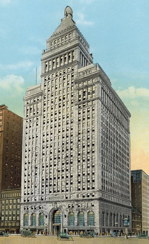 Edifício Straus, Michigan Boulevard em Jackson Boulevard (foto colorida) de American Photographer