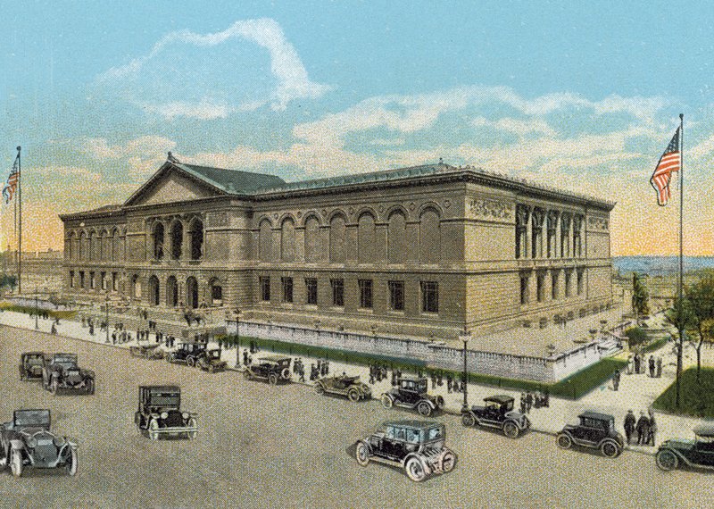 O Instituto de Arte e a Fonte de Ferguson (foto colorida) de American Photographer