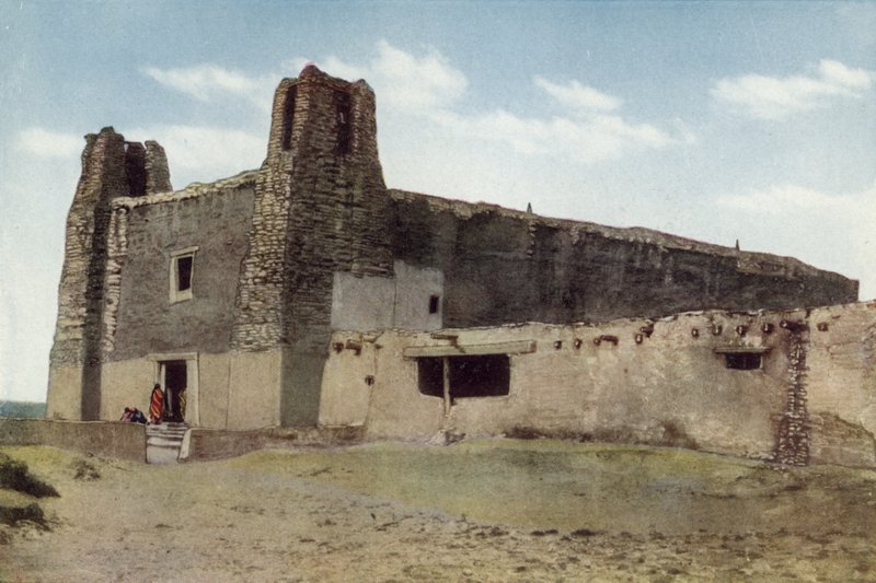 A igreja velha, Pueblo de Acoma, Novo México (foto colorida) de American Photographer