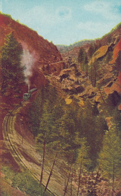 O Stepladder, na Pikes Peak Cog Road, Colorado (fotografia a cores) de American Photographer