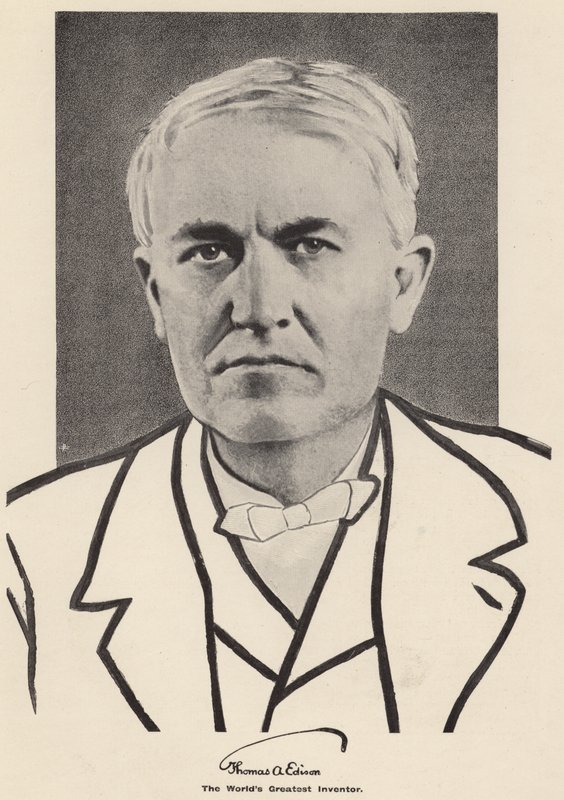 Thomas Edison (fotografia a preto e branco) de American Photographer