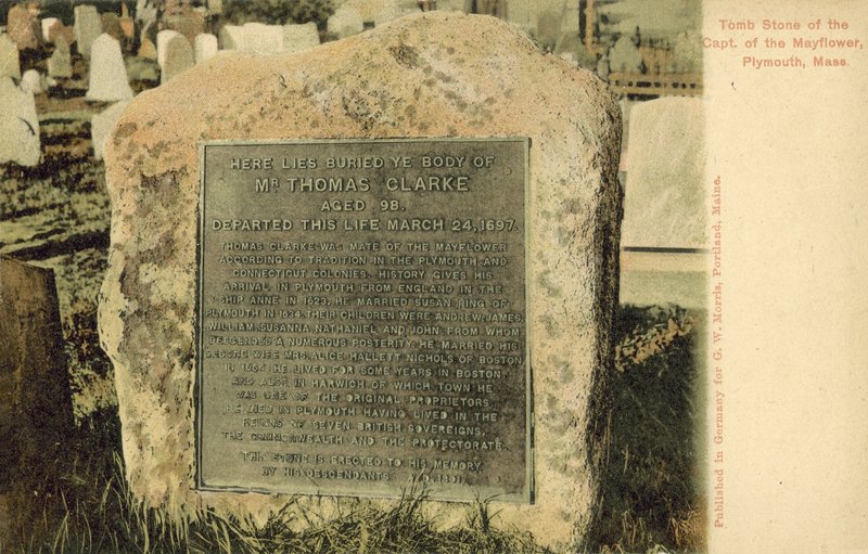 Túmulo do capitão do Mayflower, Plymouth, Massachusetts (fotografia a cores) de American Photographer
