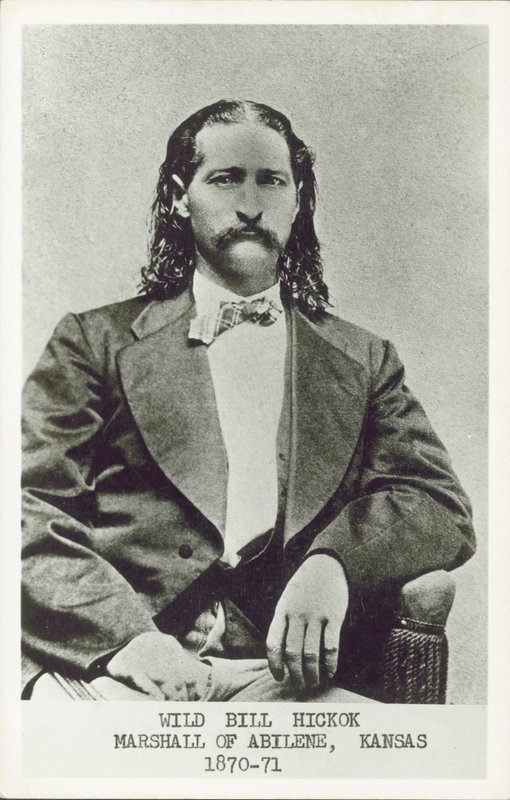 Wild Bill Hickok, pistoleiro, jogador e homem da lei do Oeste Americano (foto a p/b) de American Photographer