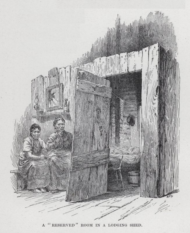 Um Quarto "Reservado" num Galpão de Alojamento (litho) de American School
